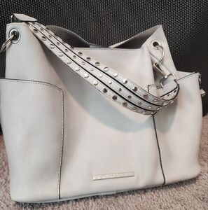 Chic Silver-Accented Shoulder Bag